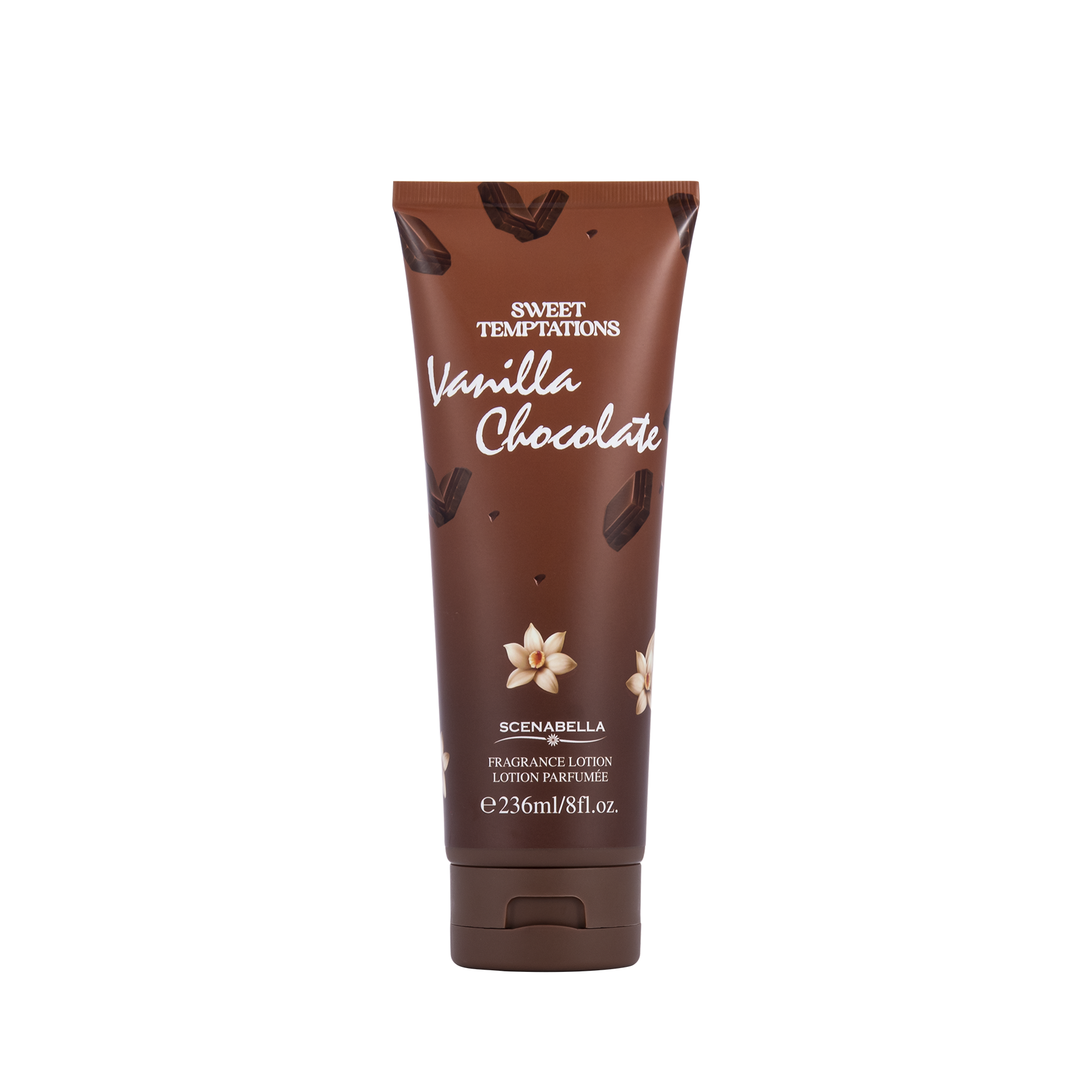 Scenabella Lotion parfumée. Lait de corps gourmand aux vanilla chocolat . 236ml
