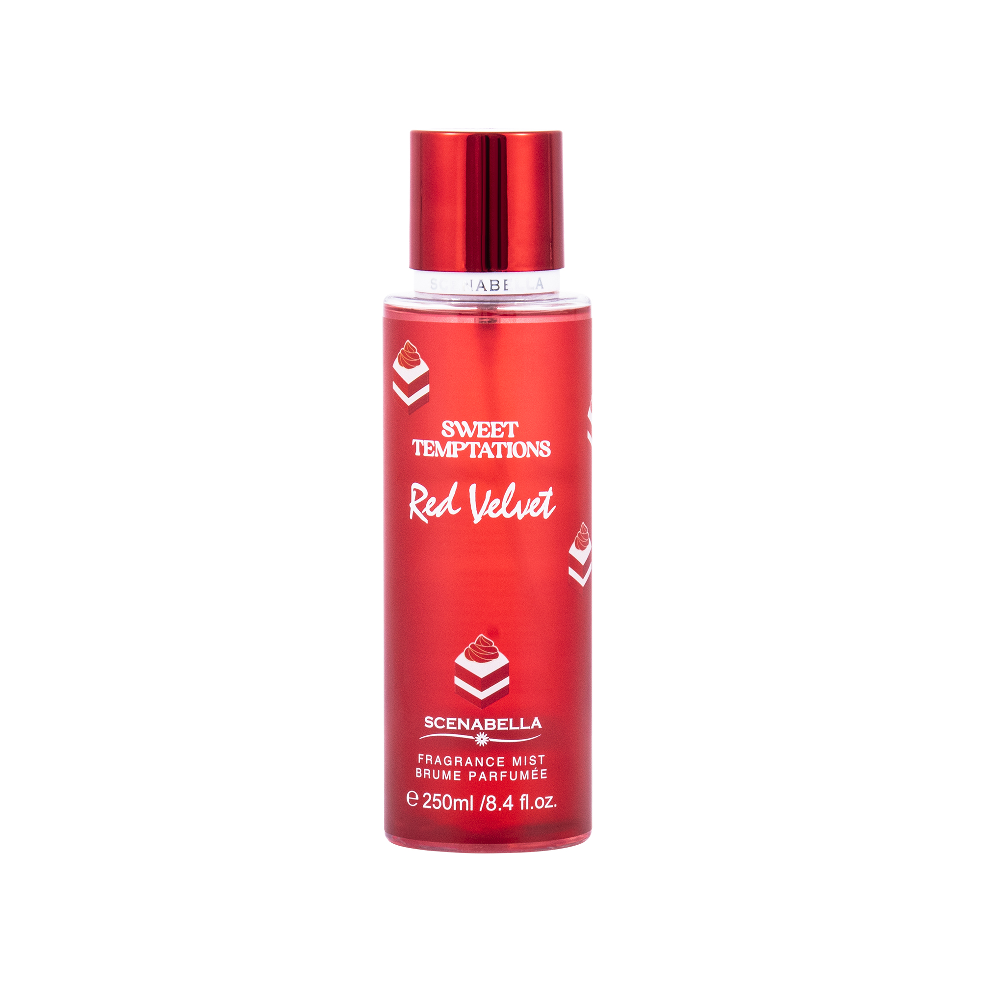 SWEET TEMPTATIONS RED VELVET  250ml Body Splash Private Label Body Mist SCENABELLA