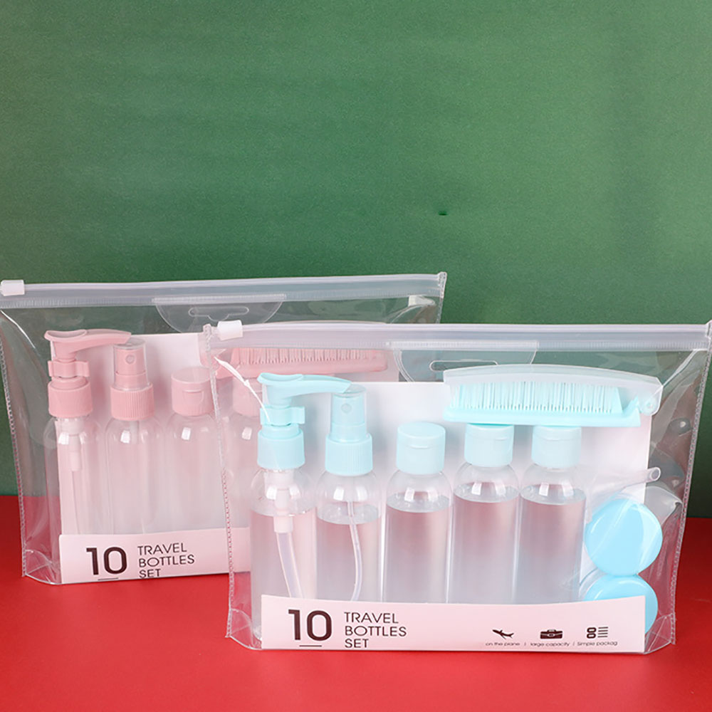 Care Travel Lotion Bottle Set 10Pcs Travel Kit Travel Cosmetic Bottle Set