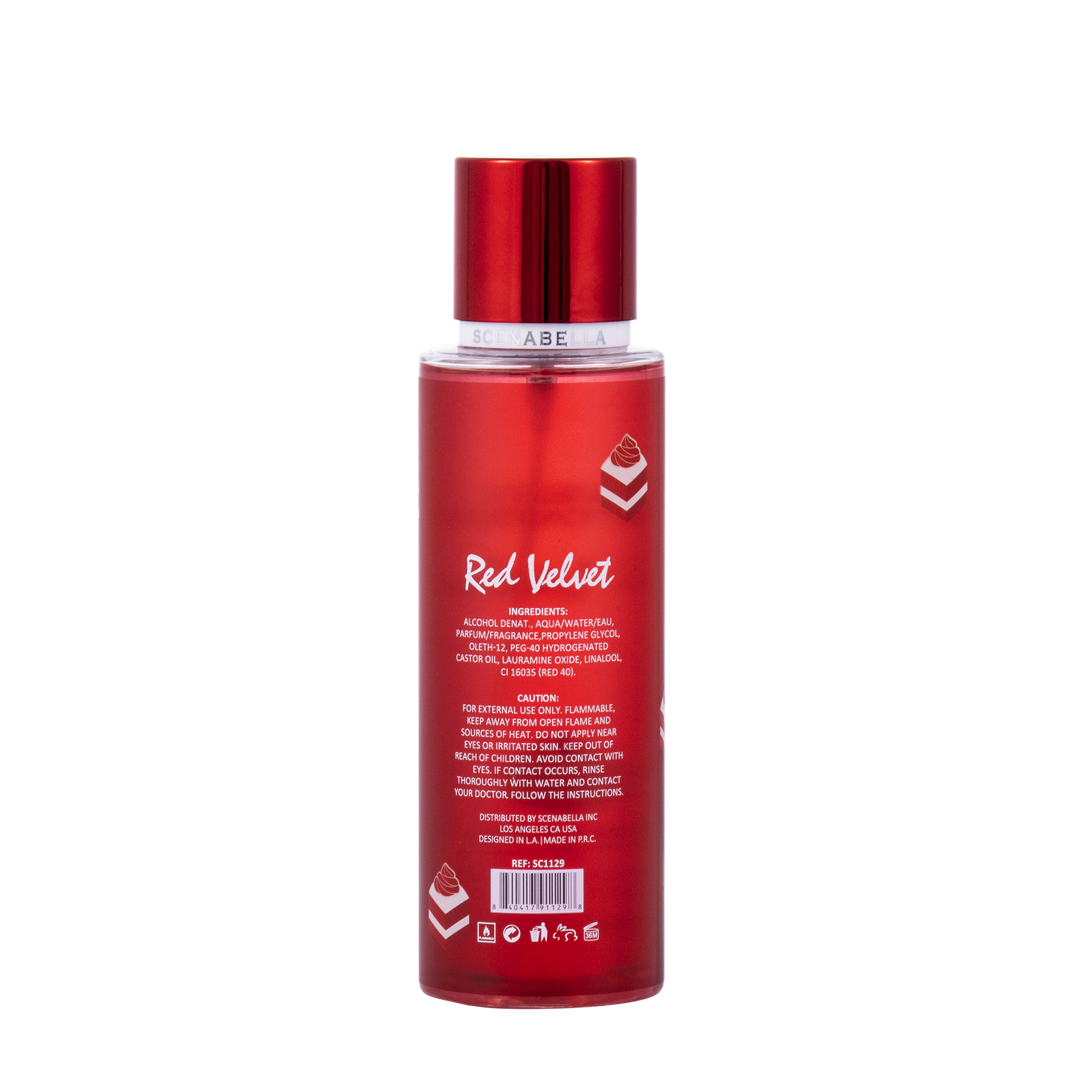 SWEET TEMPTATIONS RED VELVET  250ml Body Splash Private Label Body Mist SCENABELLA