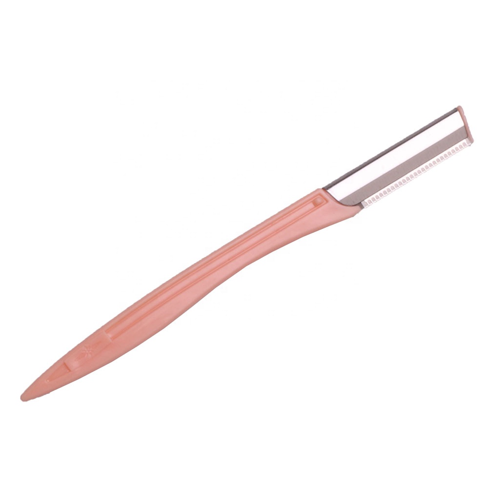 3 PCS Plastics Handle Eyebrow Razor Trimmer Shaper Shaver with Razor for Eyebrow Shaping